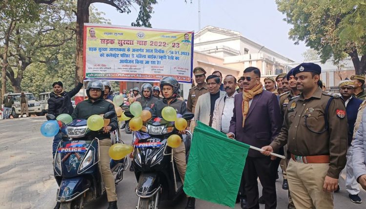 Scooty rally flagged off, general public and vehicle drivers made aware